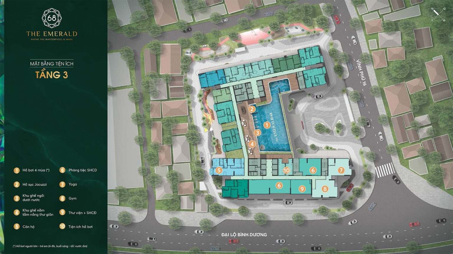 mặt bằng The Emerald 68